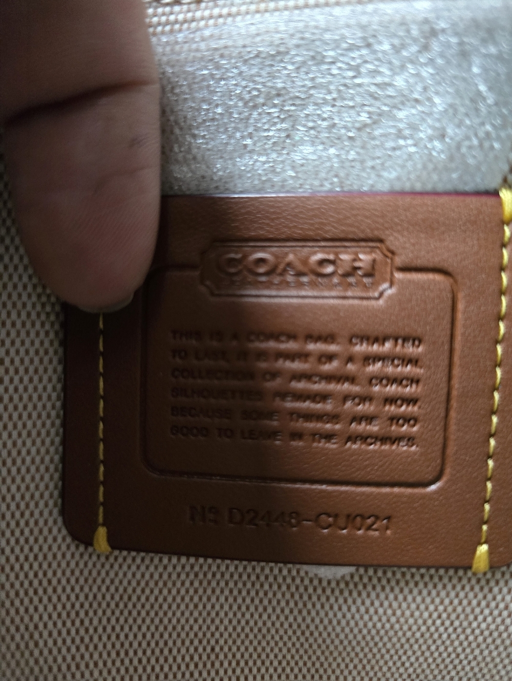 Coach Full Size Swinger in Peanut Suede - Picture 6 of 6